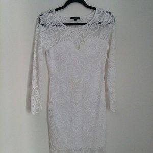 Lacey white dress